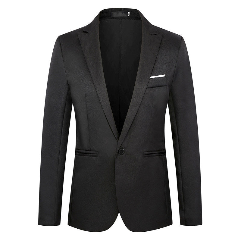 Fashion Simple Slim Young Men's Suit Jacket