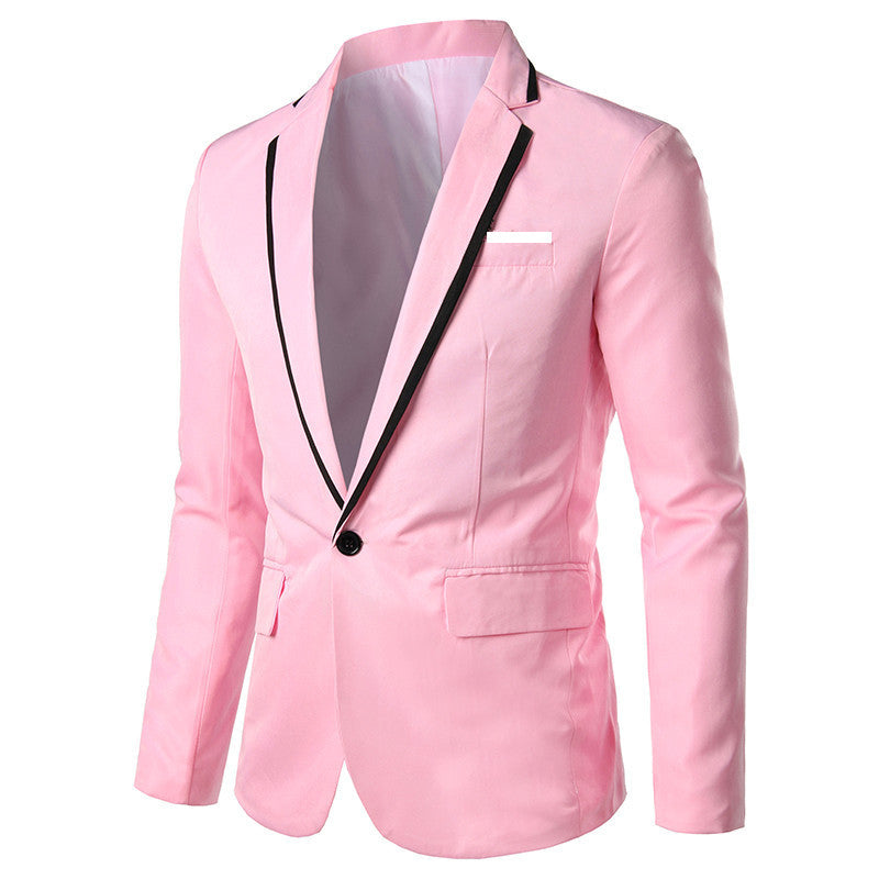 Bra Slim One Button Lapel Multicolor Suit