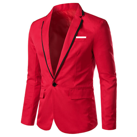 Bra Slim One Button Lapel Multicolor Suit