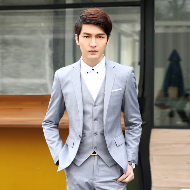 Two-piece Suit Men's Spring And Autumn Slim Fit Suit