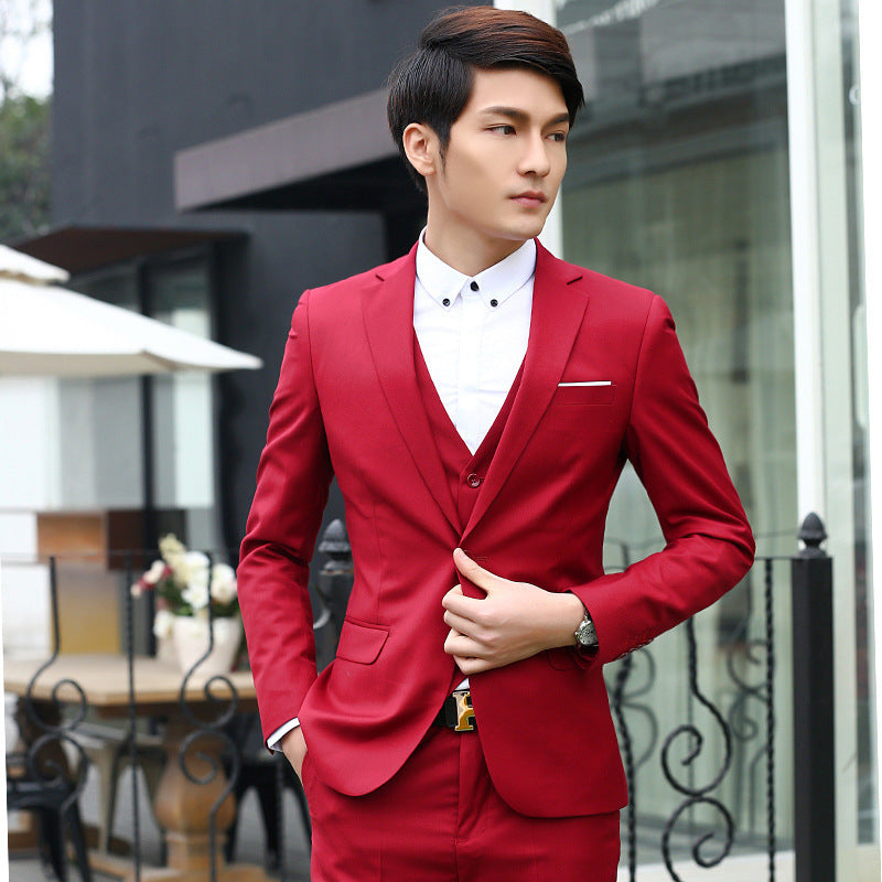 Two-piece Suit Men's Spring And Autumn Slim Fit Suit