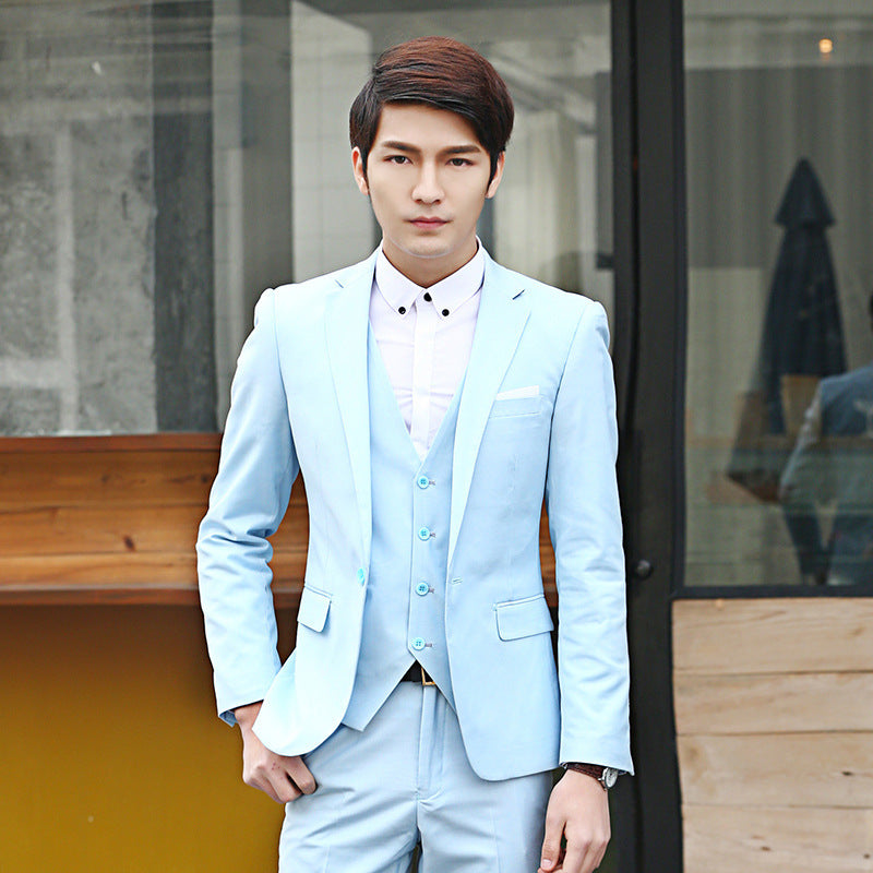 Two-piece Suit Men's Spring And Autumn Slim Fit Suit