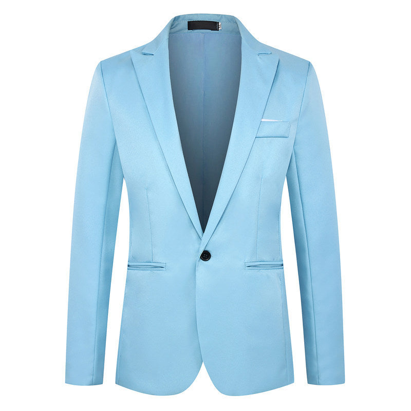 Fashion Simple Slim Young Men's Suit Jacket