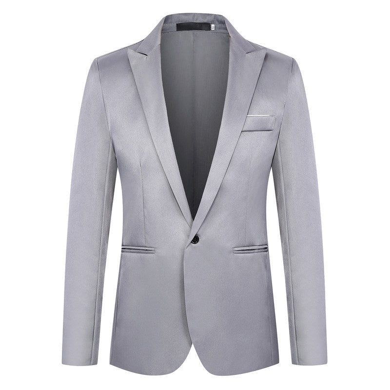 Fashion Simple Slim Young Men's Suit Jacket