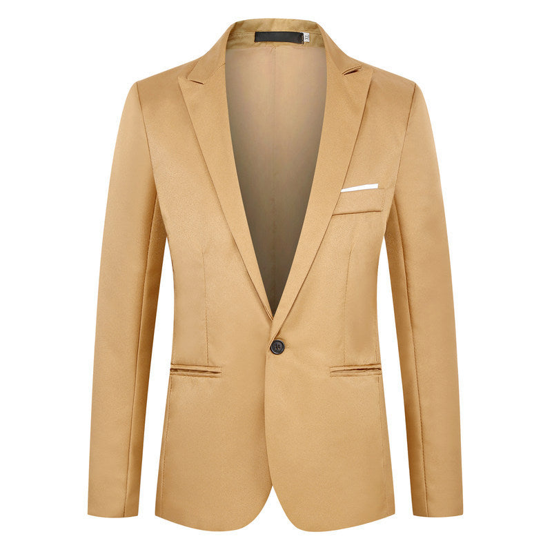 Fashion Simple Slim Young Men's Suit Jacket