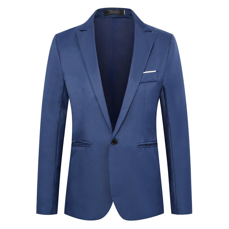 Fashion Simple Slim Young Men's Suit Jacket