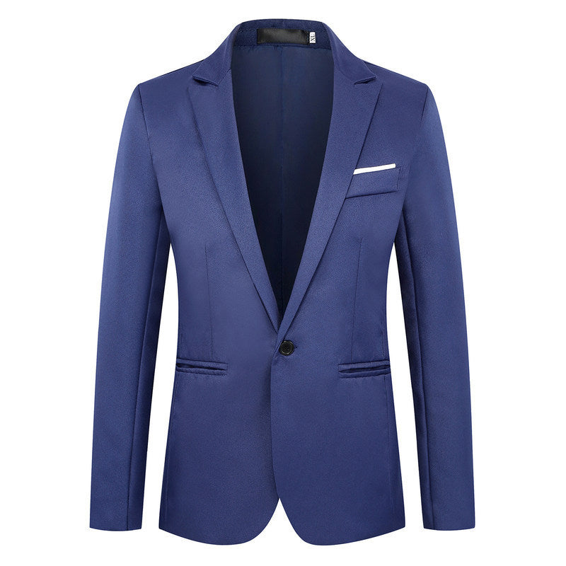 Fashion Simple Slim Young Men's Suit Jacket