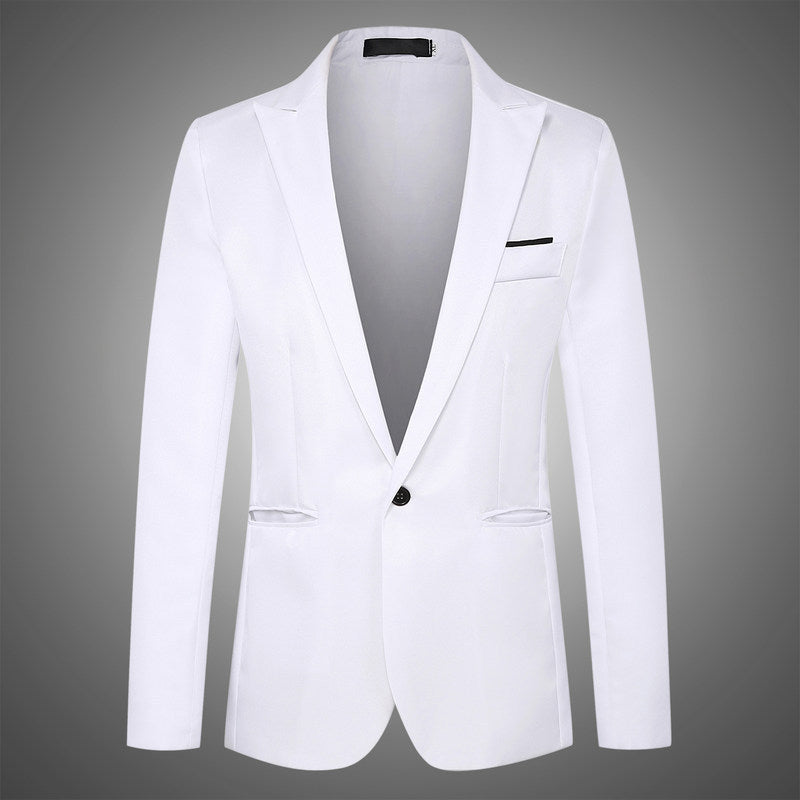 Fashion Simple Slim Young Men's Suit Jacket