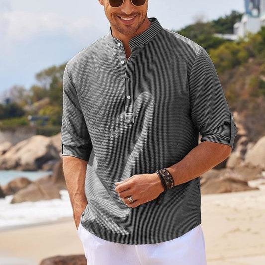 Jacquard Buttons Sweater