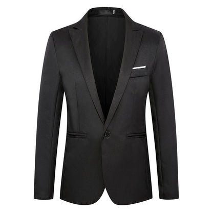 Fashion Simple Slim Young Men's Suit Jacket