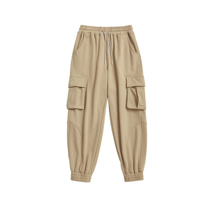 Solid Color Overalls, Knit Pants, All-match Trousers, Women's Sports Pants