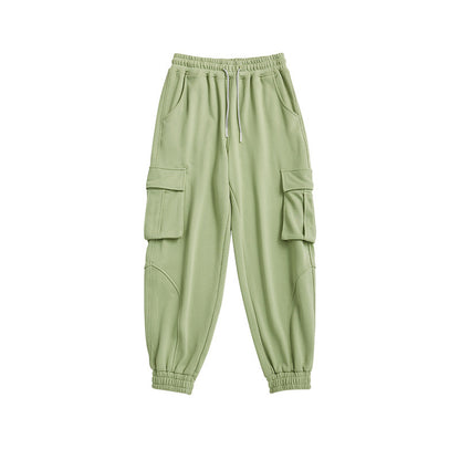 Solid Color Overalls, Knit Pants, All-match Trousers, Women's Sports Pants