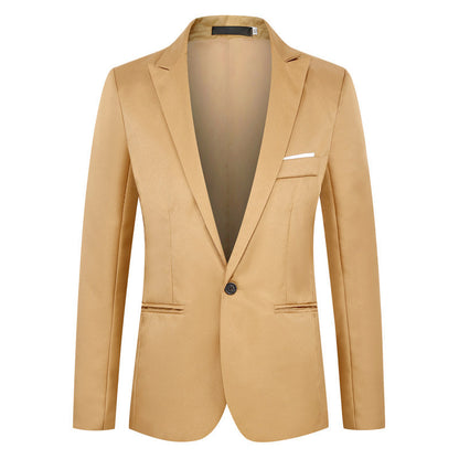 Fashion Simple Slim Young Men's Suit Jacket