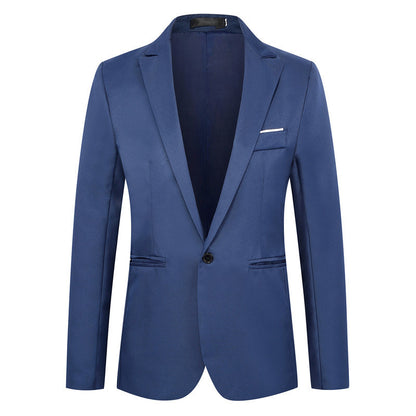 Fashion Simple Slim Young Men's Suit Jacket