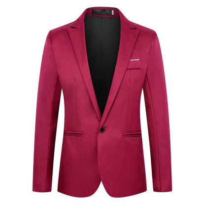 Fashion Simple Slim Young Men's Suit Jacket