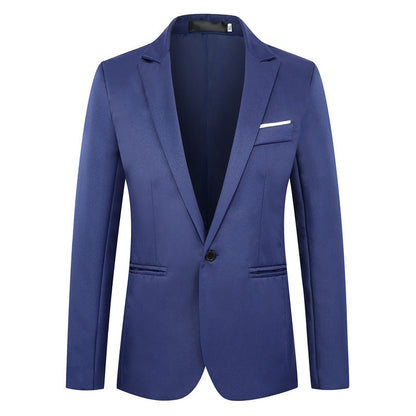 Fashion Simple Slim Young Men's Suit Jacket