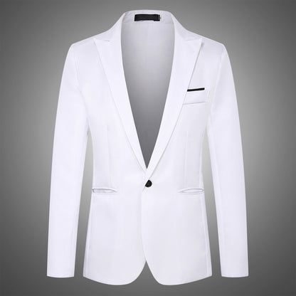 Fashion Simple Slim Young Men's Suit Jacket
