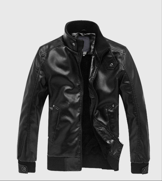 Onyx Leather Motorcycle Jacket