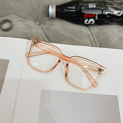 Internet Celebrity Vintage With Large Rims Glasses Women's Korean-style Ins Round Face
